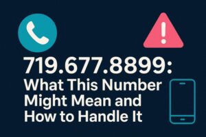 719.677.8899 What This Number Might Mean And How To Handle It