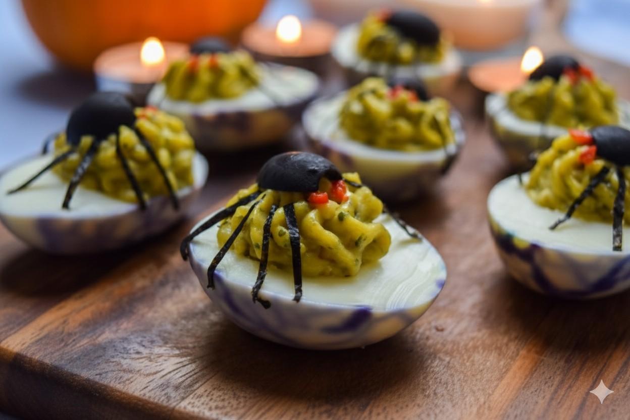 How Do You Make Spider Deviled Eggs Step by Step