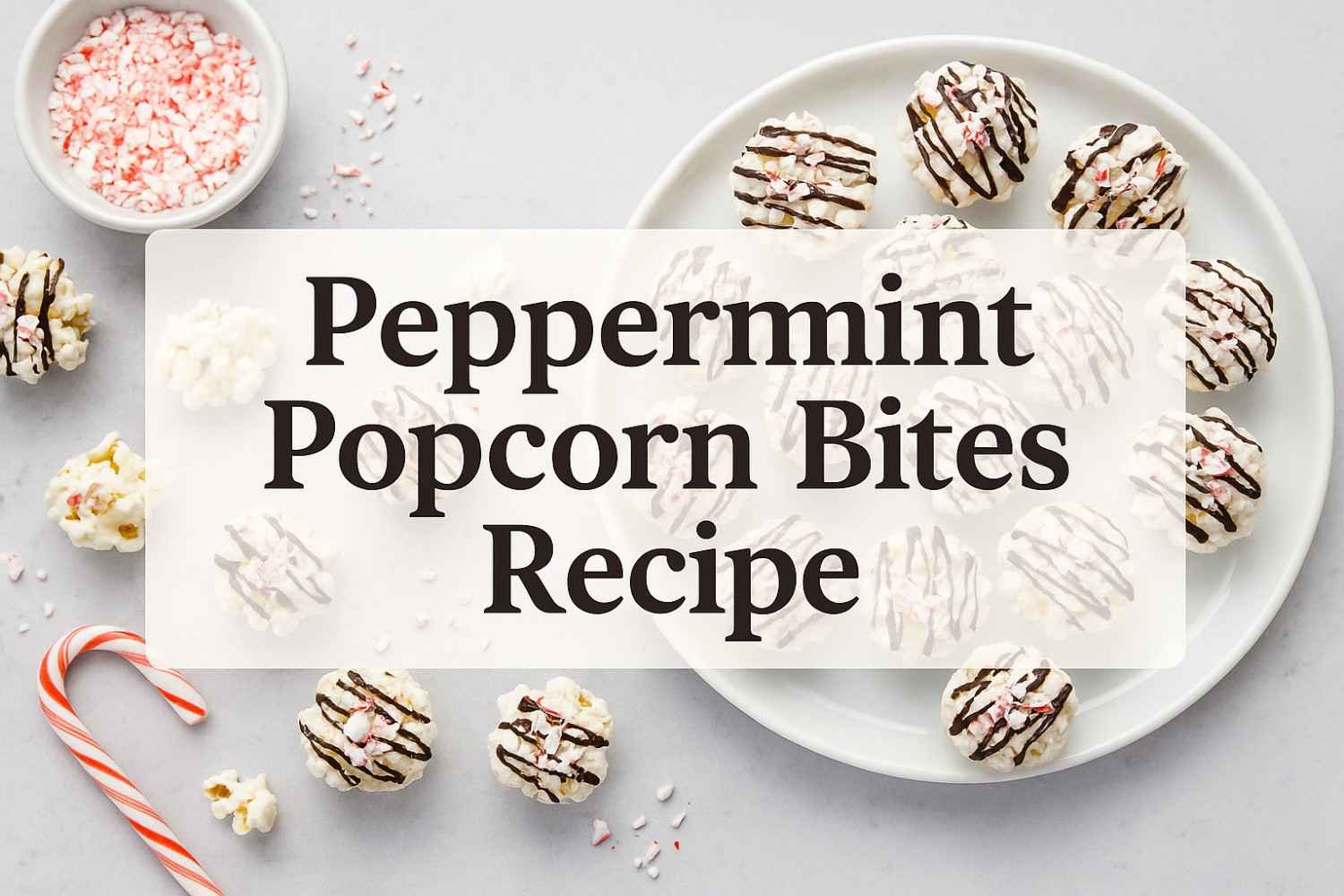 Peppermint Popcorn Bites Recipe Festive Crunch in Every Bite