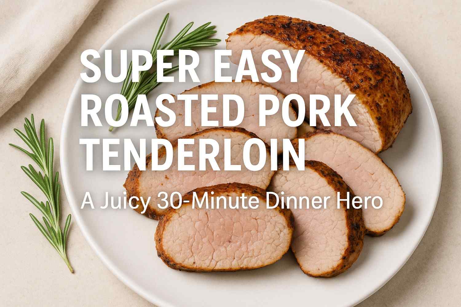 Super Easy Roasted Pork Tenderloin