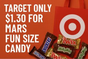 Target Only $1.30 for Mars Fun Size Candy (Snickers, Twix, Milky Way or 3 Musketeers)