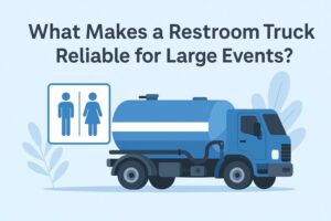 What Features Make a Restroom Truck Reliable for Large Events?