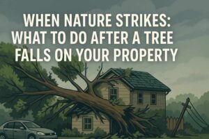 When Nature Strikes: What to Do After a Tree Falls on Your Property
