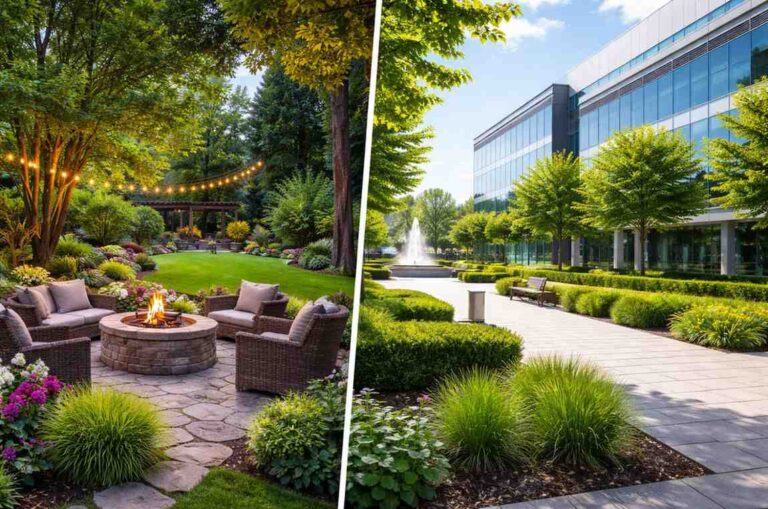 Backyard vs. Business Park: Landscaping Strategies Compared