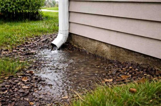Water Pooling Near the Foundation
