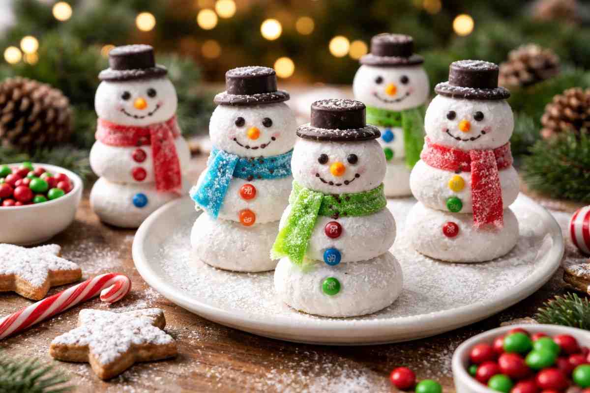 Mini Snowman Donuts Easy Holiday Recipe