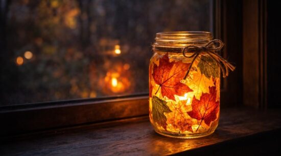 Pro Tips To Help You Make Fall Foliage Mason Jar Luminary