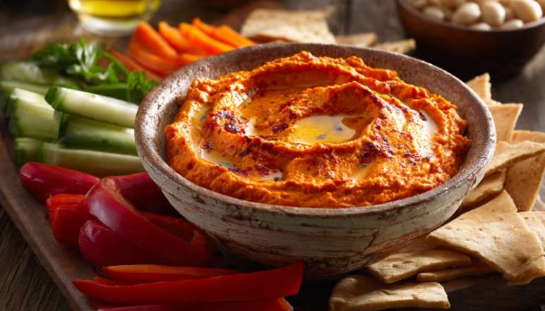 Roasted Red Pepper Bean Dip Recipe Healthy, Creamy & Flavorful Snack